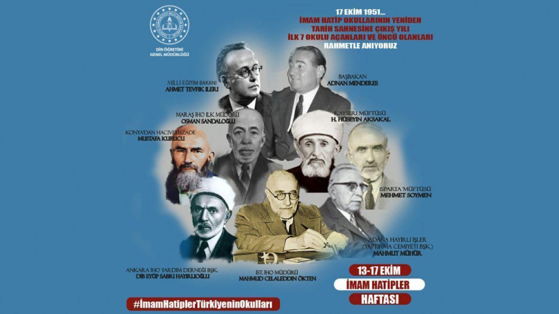  İMAM HATİP KURULUŞ YILDÖNÜMÜ