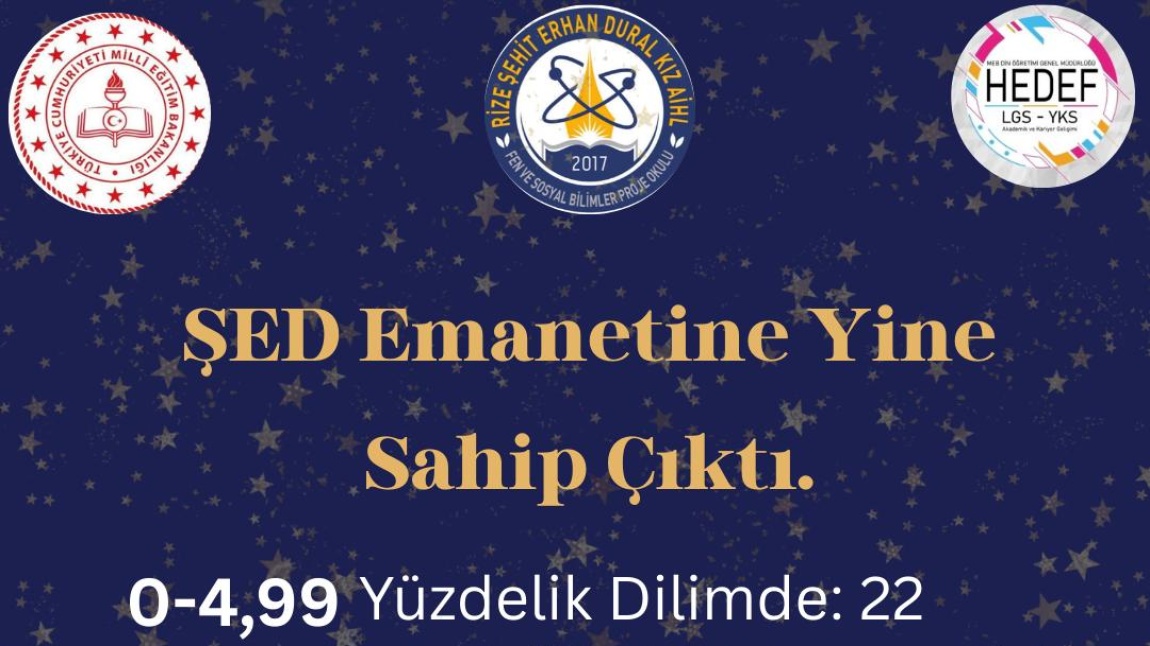 ŞED Emanetine Yine Sahip Çıktı.